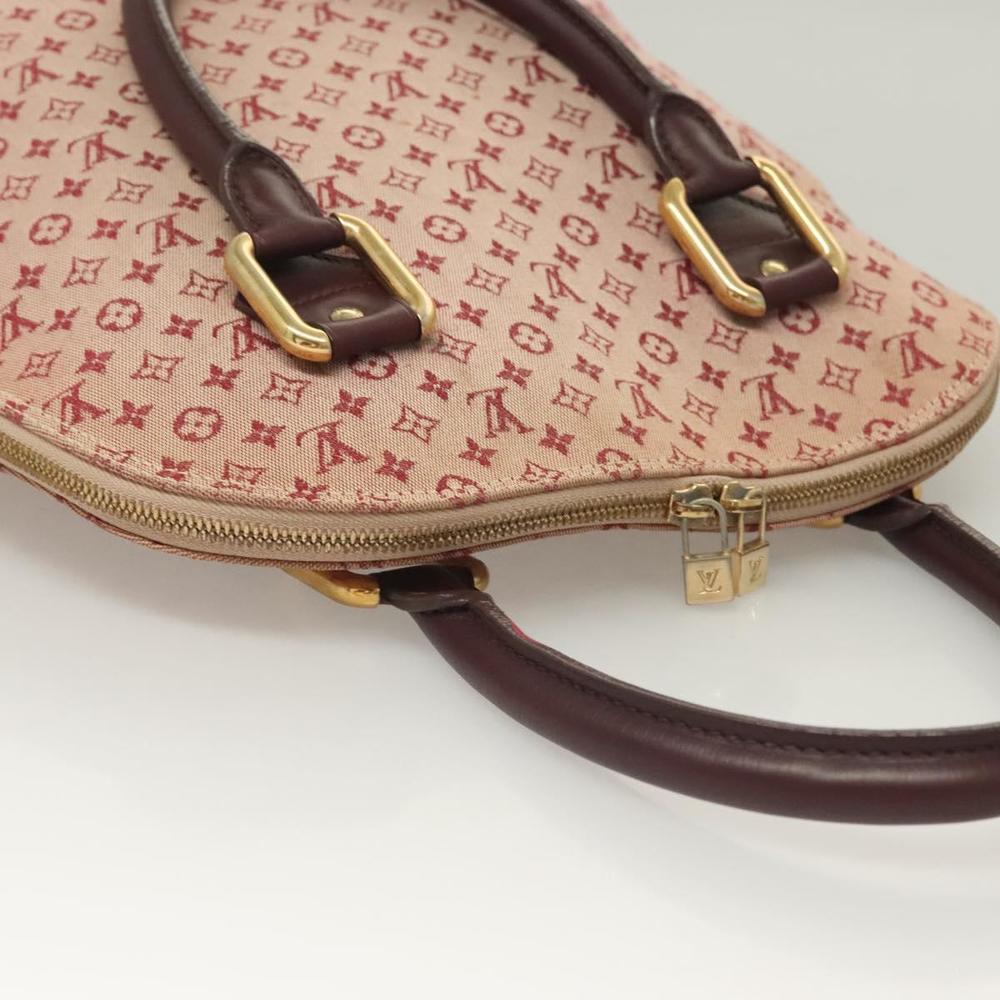 LOUIS VUITTON Monogram Mini Alma Haut Hand Bag Red M92204 LV Auth 129888 - Picture 6 of 16